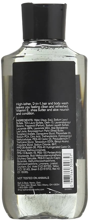 Bath & Body Works, Signature Collection 2-in-1 Hair + Body Wash, Noir For Men, 10 Ounce - Product Image