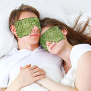 gemshan 3Pcs Jade Eye Mask and Scalp Massager Set Green Jade Stone Eye Mask Puffiness Esthetician Supplies Resin Gua Sha C...