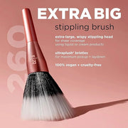 Real Techniques Extra Big Stippling Brush, Large Makeup Brush for Liquid & Cream Foundation, BB/CC Cream, Skin Tints, XL O...