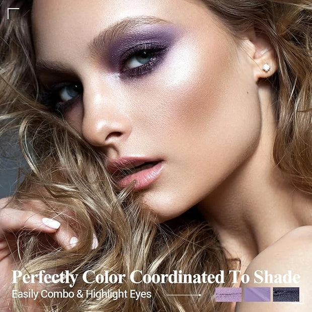 Neutral Eyeshadow Stick Makeup Set, Metallic Shimmer Matte Cream Eye Shadow Eyeliner Brightener Pencil Crayon - Classic 6P...