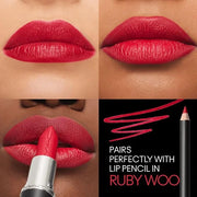 MAC Macximal Silky Matte - Ruby Woo for Women - 0.11 oz Lipstick - Product Image