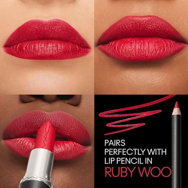 MAC Macximal Silky Matte - Ruby Woo for Women - 0.11 oz Lipstick - Product Image
