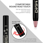 evpct 2Pcs Cream Eye Shadow Brightener Sticks Set for Eyes, Caramel Matte Pencil Eye shadow Applicator Stick Pen Palette M...