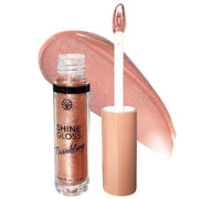 Nude Lip gloss Lip Plumper Gloss Shimmer High Shine Lip Gloss Moisturizing Tinted Lip Gloss Long Lasting Waterproof Lip Oi...