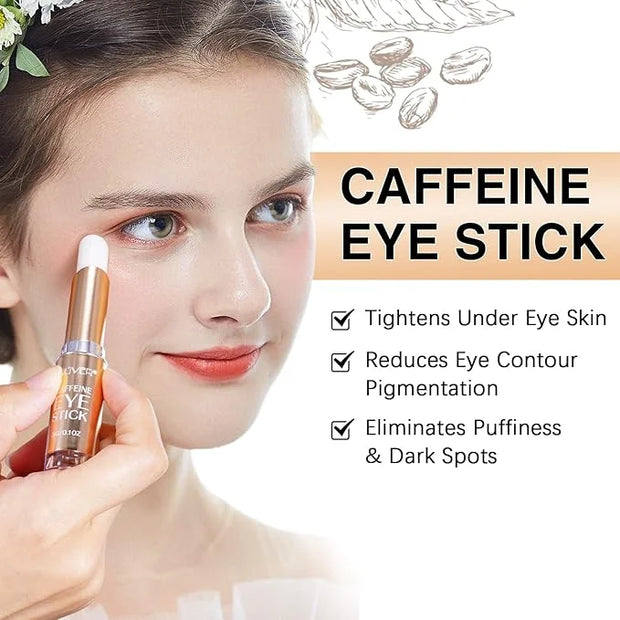 Caffeine Eye Stick, Eye Cream for Dark Circles and Puffiness, Ordinary Collagen Eye Serum Anti Aging,Bags Under Eyes Treat...