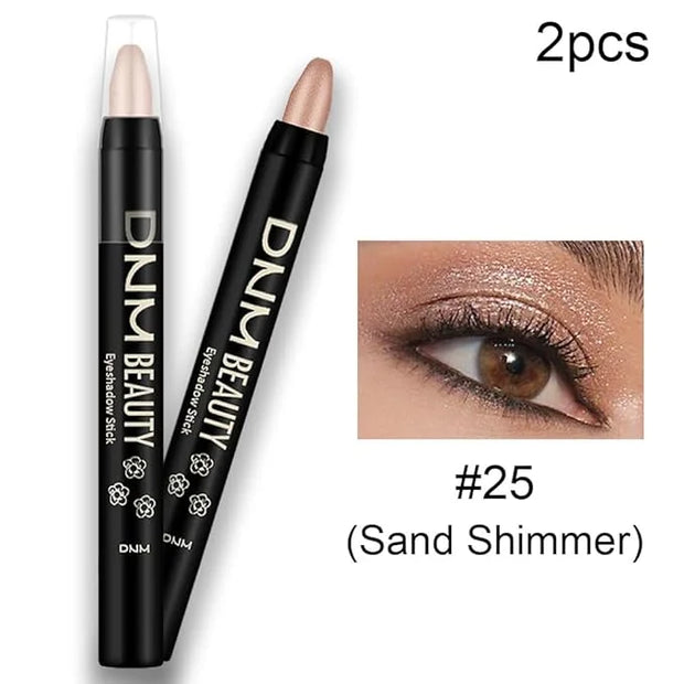 evpct 2Pcs Cream Eyeshadow Sticks Set for Eyes Waterproof, Sand Shimmer Matte Eye shadow Stick Pencil Pen Bulk sombras en ...