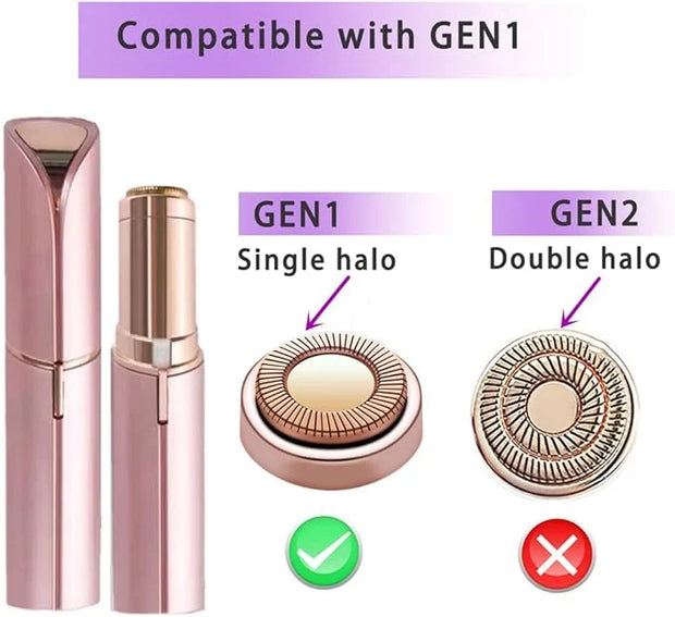 Facial Hair Remover Replacement Heads Gen 1 for Finishing Touch Flawless Facial Hair Removal,Effective Compatible with Fla...