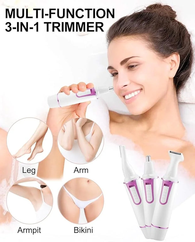 AREYZIN Nose Hair Trimmer for Women Rechargeable Eyebrow & Facial Hair Trimmer for Men, Professional Painless Nose Trimmer...