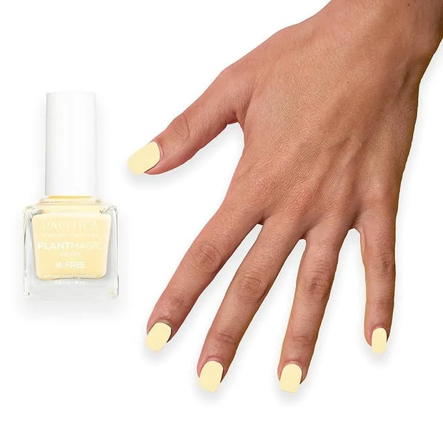 Pacifica Natural Nail Polish– Plant Magic Yellow Nail Polish - Plant Based, Non-Toxic & Clinically Tested - Lasting Colors...