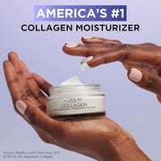 L'Oreal Paris Collagen Moisture Filler Face Cream, Anti-Aging Face Moisturizer, Non-Greasy Skin Care Formula For Up to 48H...