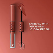 NYX PROFESSIONAL MAKEUP Shine Loud, Long-Lasting Liquid Lipstick with Clear Lip Gloss - Life Goals (Peach Nude) - Product ...