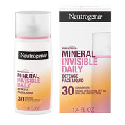 Neutrogena Purescreen+ Invisible Daily Defense Mineral Sunscreen for Face with SPF 30, Broad Spectrum Mineral Sunscreen wi...