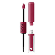 NYX PROFESSIONAL MAKEUP Shine Loud, Long-Lasting Liquid Lipstick with Clear Lip Gloss - Goal Getter (Deep Raspberry) - Pro...