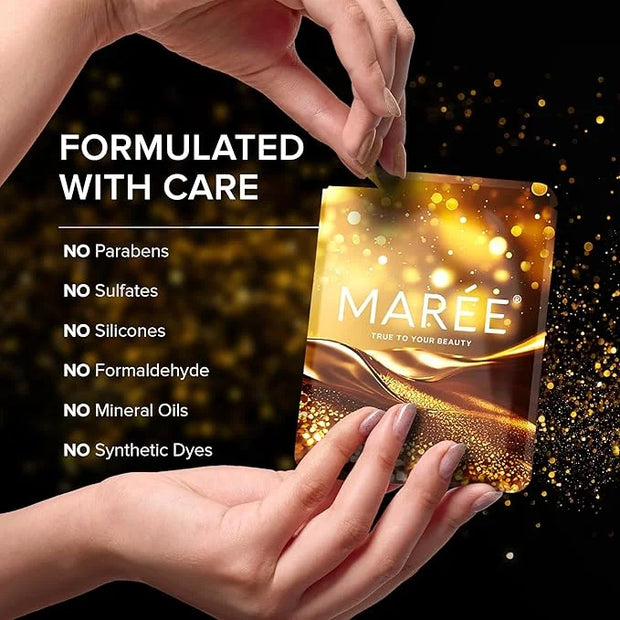 MAREE Golden Glow Eye Gels – Moisturizing Hydrogel for Smooth Under-Eye Area – Gentle Skincare Boost - Product Image