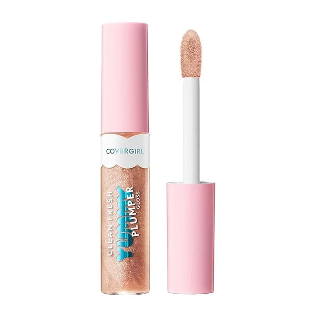Covergirl Clean Fresh Yummy Plumper Lip Gloss, 740 Blingtastic, Shiny, Vegan Formula, Easy to Apply, Minty Flavor, 0.33oz ...