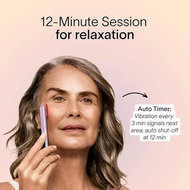 Solawave 4-in-1 Radiant Renewal Facial Wand & Skin Therapy Serum Bundle | Red Light Therapy for Face and Neck | Galvanic S...