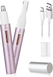 2025 Rechargeable Nose and Ear Hair Trimmer for Women Men – Painless Facial and Eyebrow Hair Remover, Dual-Edge Blades, IP...
