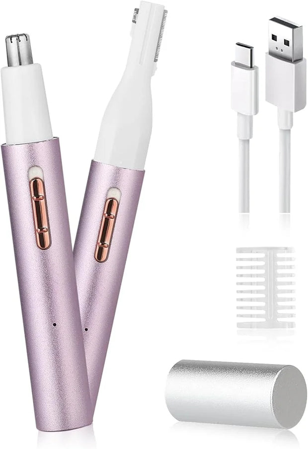 2025 Rechargeable Nose and Ear Hair Trimmer for Women Men – Painless Facial and Eyebrow Hair Remover, Dual-Edge Blades, IP...