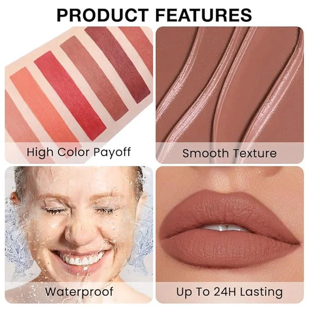 evpct Silky Smooth Lip Liner Pencil Retractable, Caramel Lip Liner Creamy Long-Lasting Formula for Precision Contouring Ma...