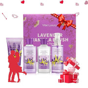 Lavender Vanilla Blush Bath & Body Kit, 3 Fl Oz, Ideal Skincare Gift Home Spa Set, Includes Body Lotion, Shower Gel, Body ...