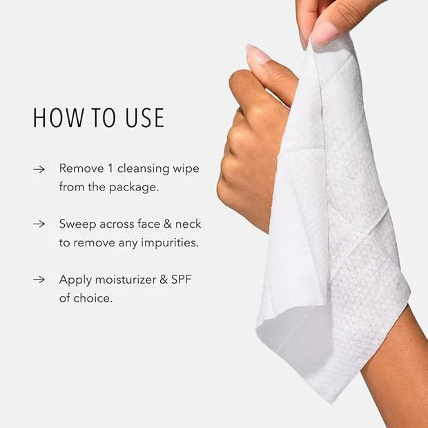 HydroPeptide HydroActive Cleanse, Micellar Facial Cloths, Gently Cleanses Skin, Hydrating and Nourishing, 30 Count - Produ...