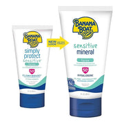 Banana Boat Sensitive 100% Mineral Face Sunscreen Lotion SPF 50, 3oz | Travel Size Sunscreen, Mini Sunscreen for Face, Ban...