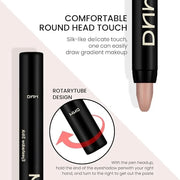 evpct 2Pcs Cream Eye Shadow Brightener Sticks Set for Eyes, Caramel Matte Pencil Eye shadow Applicator Stick Pen Palette M...