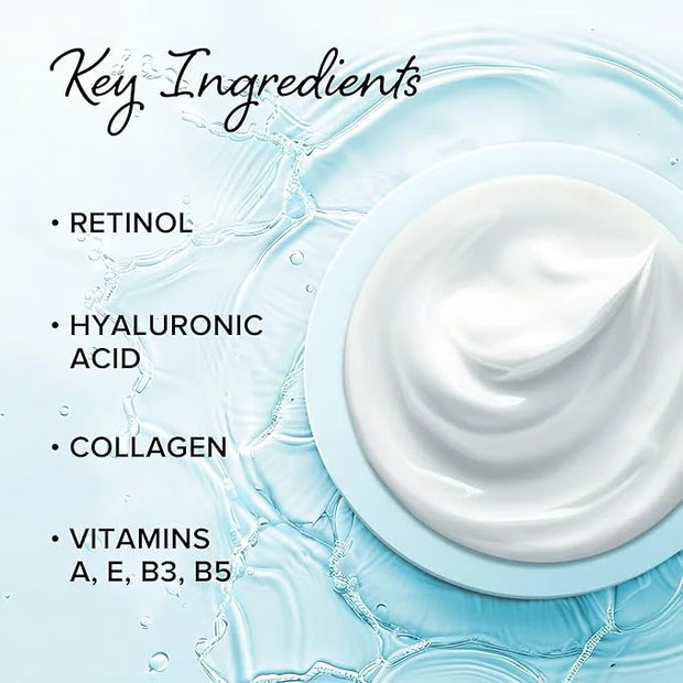 MAREE Face Moisturizer Collagen Cream for Face Gift Set 2 Pack - Hyaluronic Acid & Retinol - Anti-Aging Wrinkle Creams - C...