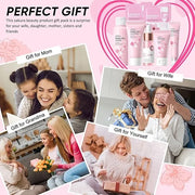 Sakura Skincare Set, Skin Care Routine Kit For Women, 7-In-1 Travel Size Toiletries Facial Kit, Deep Cleaning Skincare Kit...