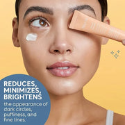 Nuria - Defend Triple Action Eye Cream for Dark Circles, Puffiness and Fine Lines, Nourishing Under Eye Cream with Ginseng...