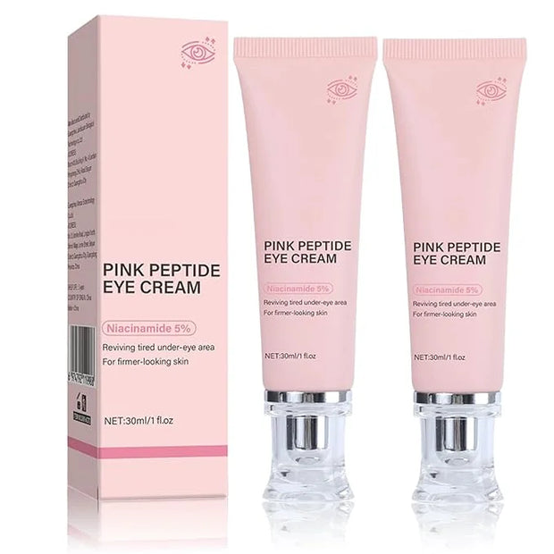 PDRN Pink Peptide Eye Serum Cream, Hydrating & Firming Eye Cream for Dark Circles, Anti-Aging Treatment Reduces Fine Lines...