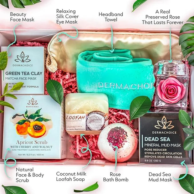 Skin Repair Spa Gift Set - 8 Piece Skin Care Products for Women, Beauty & Personal Care - Full Size Skincare Set Spa Gift ...