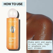 Pacifica Bronzing Body Oil – Crystal Bronze Shimmering Oil for Natural Sun-Kissed Glow, Hydrating Body Illuminator, Vanill...