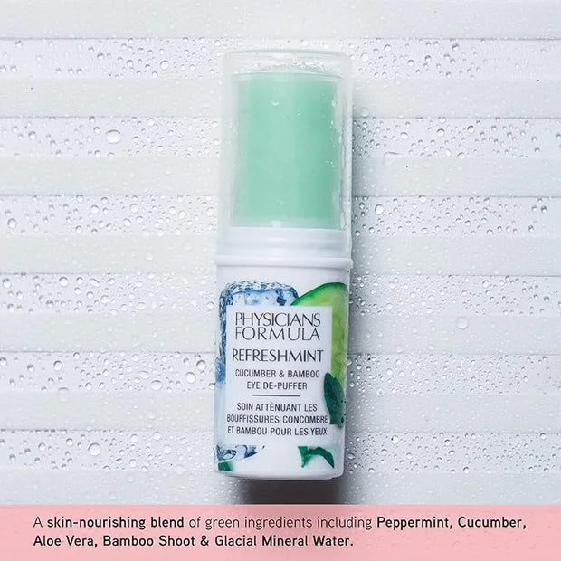 Physicians Formula RefreshMint Cucumber & Bamboo Eye De-Puffer Stick | Under Eye Cream for Dark Circles and Puffiness | De...