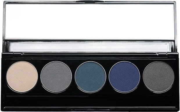 Matte Cool Tone Blue & Silver Vegan Eyeshadow Palette; Talc, Paraben & Cruelty Free - Product Image