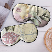 Maxfeel 100% Pure Silk Eye Mask Sleep Eye Mask Eye Cover Eyeshade Sleeping Eye Mask Floral Colors (#28) - Product Image