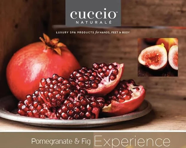 Cuccio 4 Piece Spa To Go Kit – Pomegranate & Fig – Complete Skincare Set for Exfoliation, Hydration, and Revitalization - ...