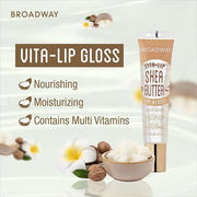 Ruby Kisses Broadway Vita-Lip Clear Lip Gloss (8 Pack), Ultra-Hydrating & Soothing Formula with Vitamins, High-Shine Non-S...