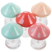 NOLITOY 10 Pieces Clear Lip Gloss Tubes 1.97 Inch Mushroom Shape Plastic Lip Gloss Containers Mini Empty Tube for DIY Cosm...