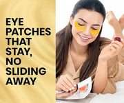 Stylia Under Eye Patches for Dark Circles and Puffy Eyes (30 Pairs) - 24k Gold Under Eye Mask with Vitamin C, Hyaluronic A...