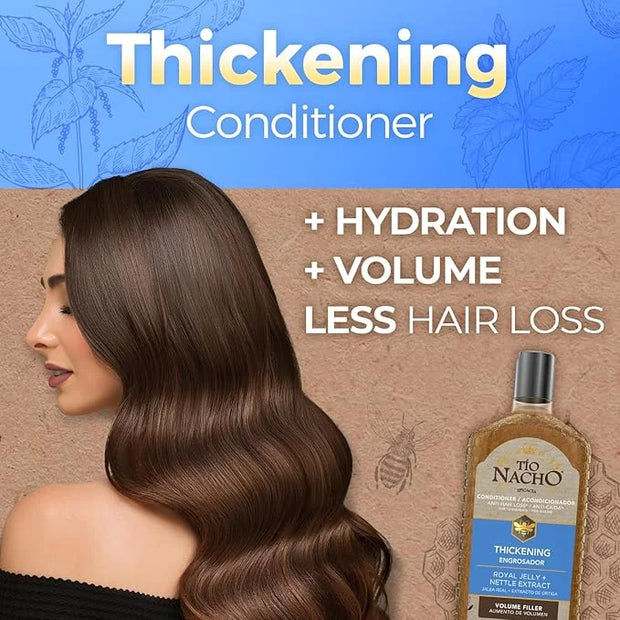Tio Nacho Anti Hair Loss Thickening Volume Filler Conditioner with Royal Jelly & Rosemary, Volumizing and Body-Boosting Ha...