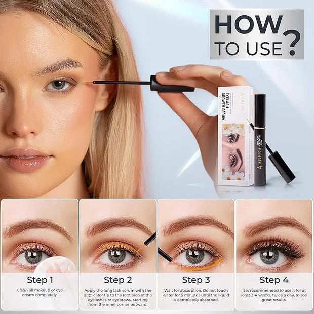 Abera Misan Eyelash Growth Serum (Upgrade Version) - Natural Lash Booster and Lash Enhancer, Regenerating and Nourishing L...