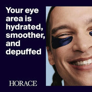 HORACE Anti-Fatigue Under-Eye Patches for Men - Dark Circle and Puffiness Reduction - Moisturising & Refreshing Hydrogel T...