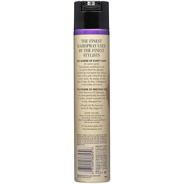 L'Oreal Paris Elnett Satin Precious Oils Hairspray 11 Ounce (1 Count) - Product Image