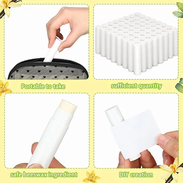 Demissle 150 Pcs Unlabeled Lip Balm Favors(Vanilla)