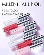 VIDIVICI Millennial Lip Oil #01 Luv Me Clear - Non-Sticky Dewy Gloss for Moisturized & Voluminous Lips - Overnight Lip Mas...