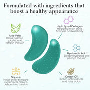 Aloe Vera Under Eye Patches (30 PAIRS), For Puffy Eyes and Dark Circles, Under Eye Mask with Hyaluronic Acid & Hydrolyzed ...