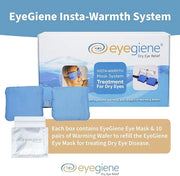 EyeGiene System - Self Heating Eye Mask – Warm Compress for Eyes, Multi-Use Heat Treatment for Dryness, Fatigue, Styes, Bl...