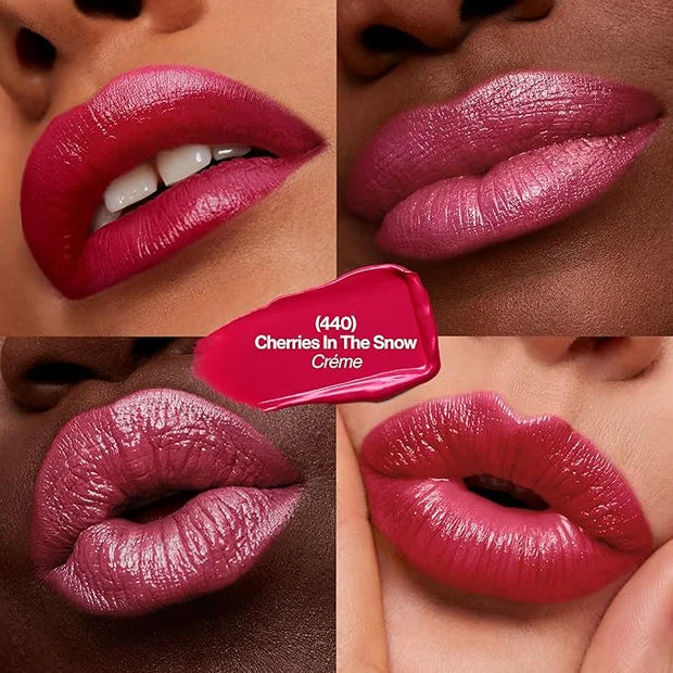 Revlon Super Lustrous Lipstick, Creamy Formula For Soft, Fuller-Looking Lips, Moisturized Feel, 440 Cherries in the Snow, ...