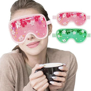 ZNCUETD Ice Eye Mask Gel - 2 Packs Reusable Cold Compress for Dark Circles, Puffiness, Dry Eyes, Migraine, Stress Relief -...